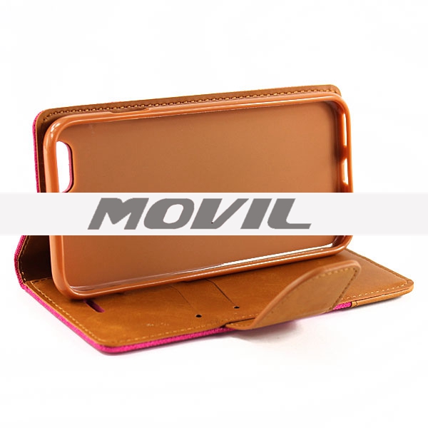 NP-2466 Color-mixto PU Funda para Apple iPhone 6-5